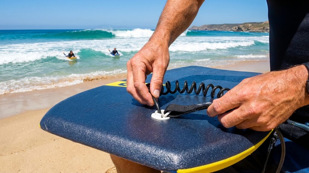 apprenez à attacher correctement un leash sur votre planche de bodyboard grâce à notre guide détaillé, étape par étape, pour une pratique sécurisée et optimale.