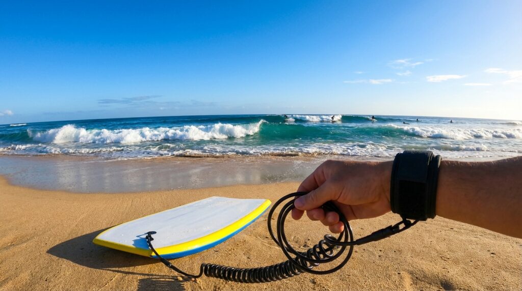 découvrez notre guide étape par étape pour apprendre à utiliser un leash de bodyboard en toute sécurité et profiter pleinement de vos sessions de surf.