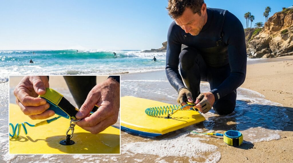 apprenez à fixer un leash de bodyboard correctement grâce à notre guide ultime, étape par étape, pour garantir sécurité et confort lors de vos sessions de glisse.
