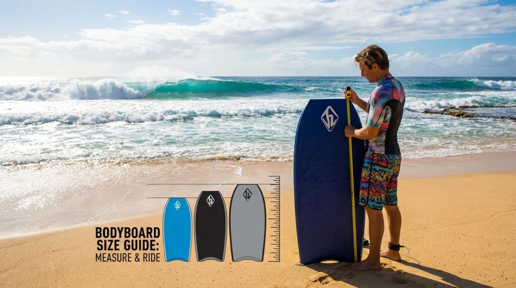 découvrez notre guide ultime pour mesurer la taille d'un bodyboard et choisir la planche parfaitement adaptée à votre gabarit et votre style de glisse.